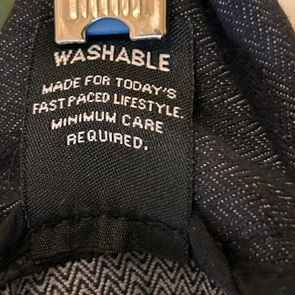 Larry Levine Dark Blue Denim Stretch Layered Skirt - Picture 5 of 6